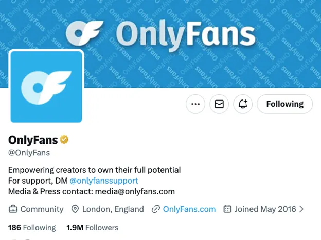 OnlyFans Twitter Page