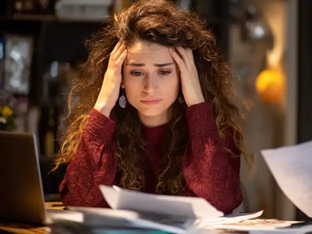 Worried Social Media Influencer