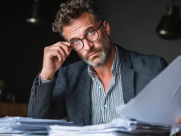 VAT Inspector Reviewing Accounts